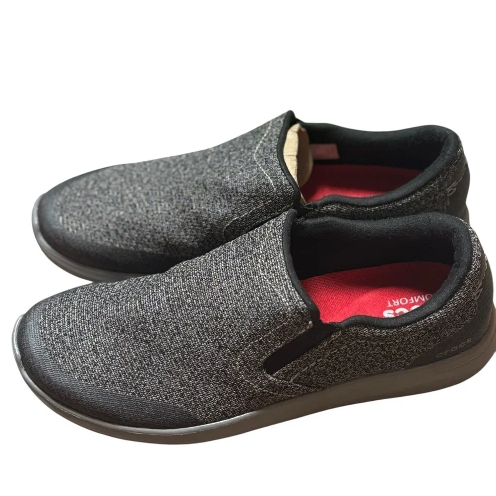 Crocs Kinsale Static Slip-on Shoes 'Grey White Size 9 - Picture 3 of 6